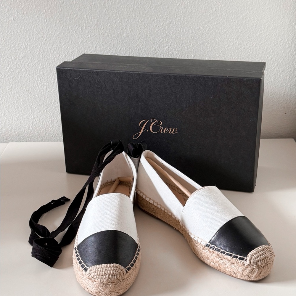 J. Crew Women's Classic Ankle Tie Espadrilles NWB - Picture 2 of 5